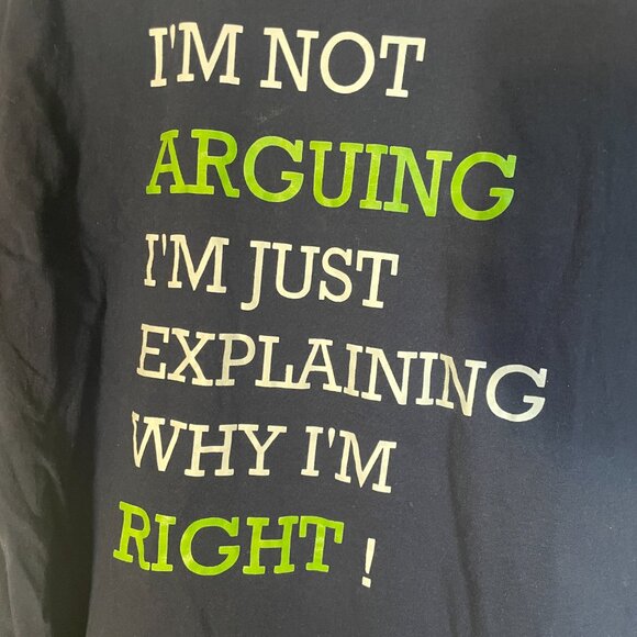 L Blue and White Men's Short Sleeve T-shirt - Picture 2 of 4